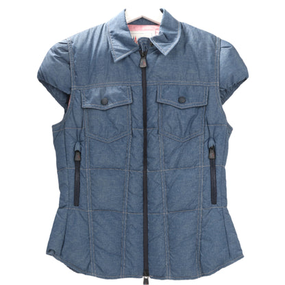 Veste sans manches en jean bleu Moncler Grenoble, taille 1 S 