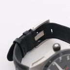 Montblanc Timewalker 7426 PLDH3H733 SS & Leather AT Black Dial Watch