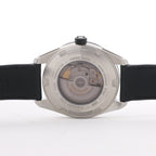 Montblanc Timewalker 7426 PLDH3H733 SS & Leather AT Black Dial Watch