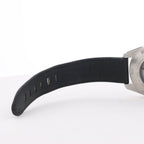 Montblanc Timewalker 7426 PLDH3H733 SS & Leather AT Black Dial Watch