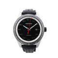 Montblanc Timewalker 7426 PLDH3H733 SS & Leather AT Black Dial Watch