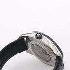 Montblanc Timewalker 7426 PLDH3H733 SS & Leather AT Black Dial Watch