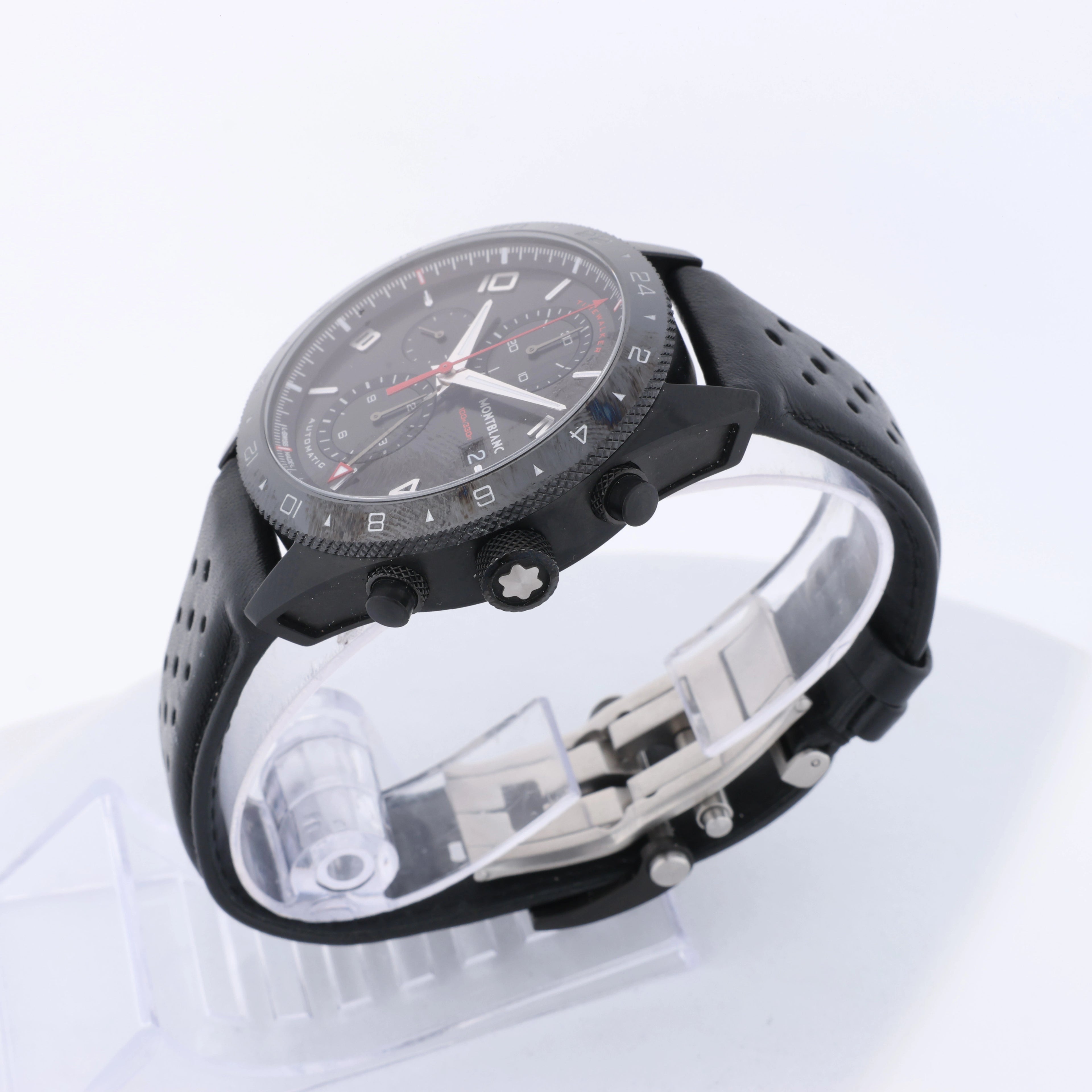 Montblanc Timewalker Automatic Wristwatch, ref 116102, black dial