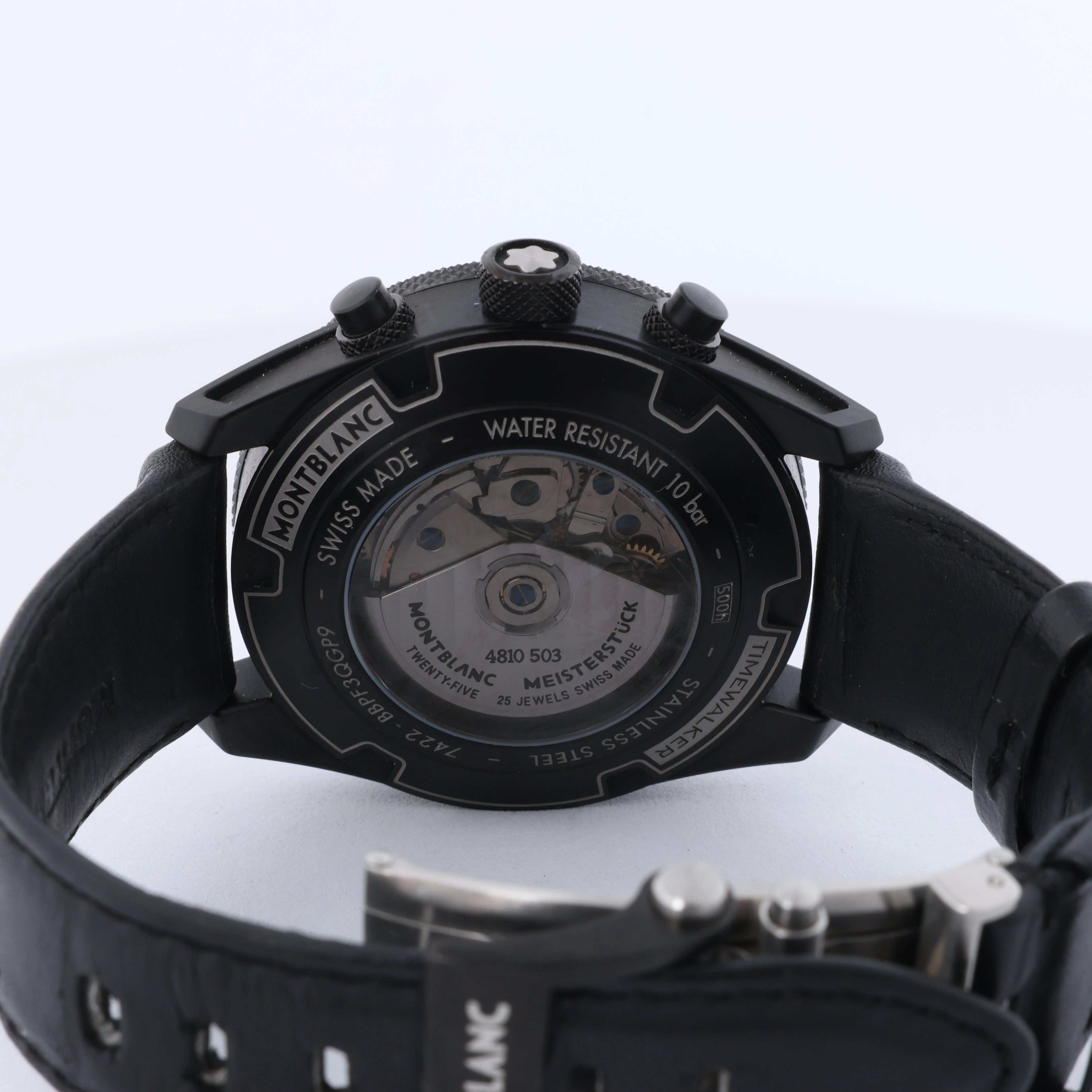 Montblanc Timewalker Automatic Wristwatch, ref 116102, black dial