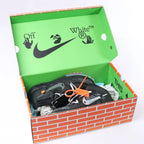 NIKE × OFF-WHITE AIR FORCE 1 MID Mesh High-top Sneakers in Black, Size EU 42