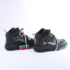 NIKE × OFF-WHITE AIR FORCE 1 MID Mesh High-top Sneakers in Black, Size EU 42