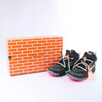 NIKE × OFF-WHITE AIR FORCE 1 MID Mesh High-top Sneakers in Black, Size EU 42
