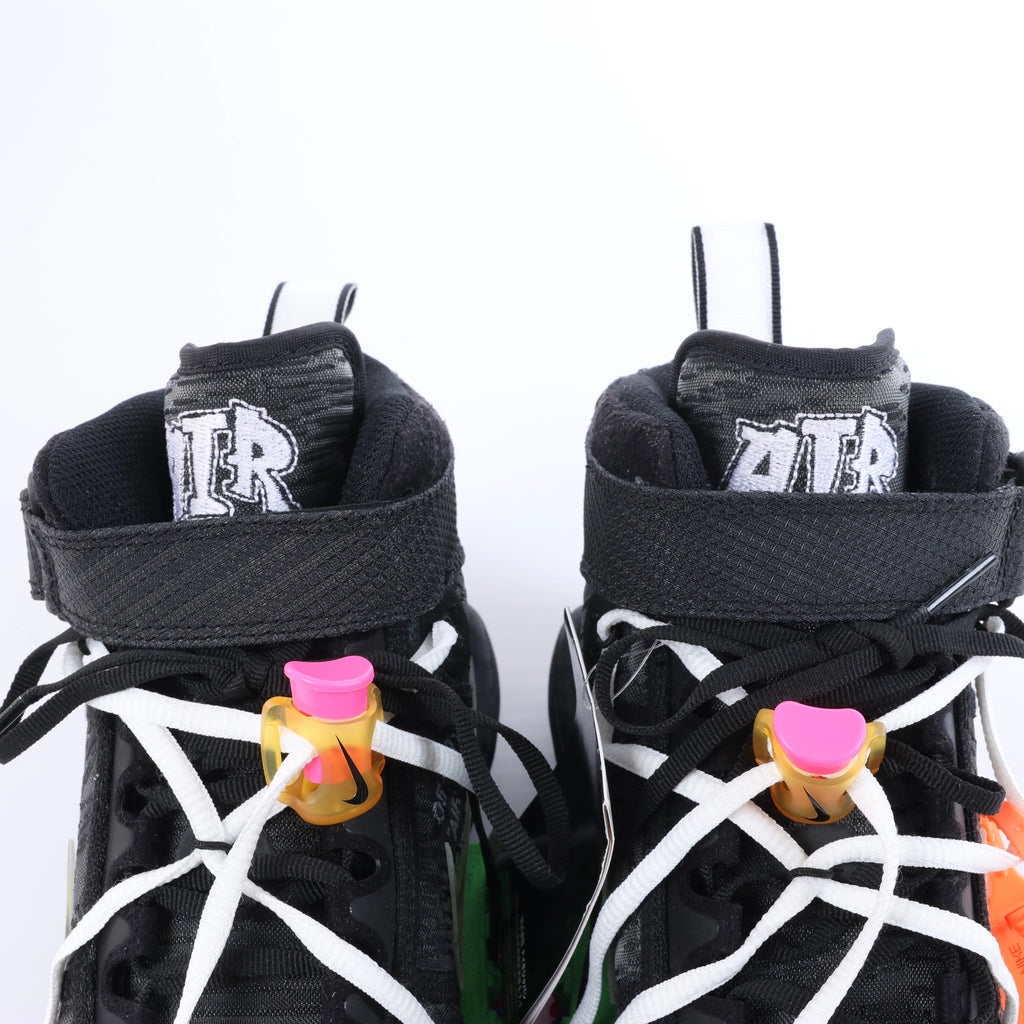 NIKE × OFF-WHITE AIR FORCE 1 MID Mesh High-top Sneakers in Black, Size EU 42
