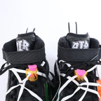 NIKE × OFF-WHITE AIR FORCE 1 MID Mesh High-top Sneakers in Black, Size EU 42
