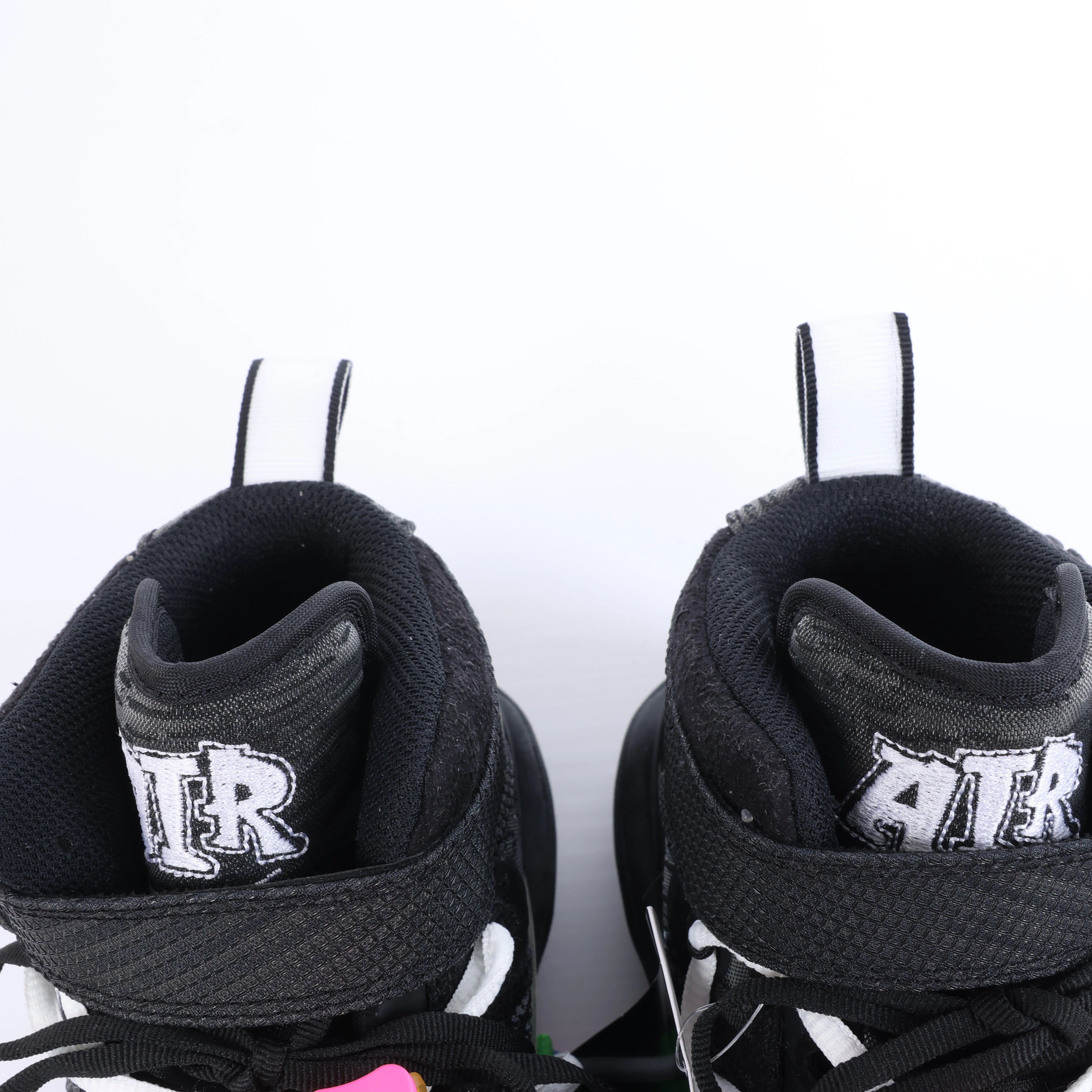 NIKE × OFF-WHITE AIR FORCE 1 MID Mesh High-top Sneakers in Black, Size EU 42