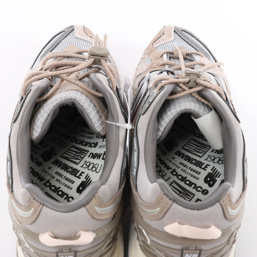 New Balance x N.HOOLYWOOD Leather x Fabric Sneakers in Gray x Brown M1906NIH