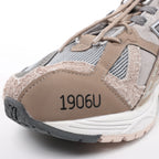 New Balance x N.HOOLYWOOD Leather x Fabric Sneakers in Gray x Brown M1906NIH