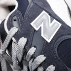 New Balance Suede & Leather Sneakers in Navy x gray M2002RXK, Size EU 42.5