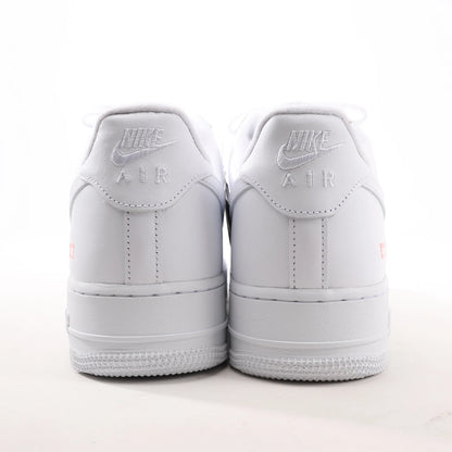 Nike x Supreme AIR FORCE 1 LOW SP Leder-Sneaker in Weiß CU9225-100, Größe 43 EU