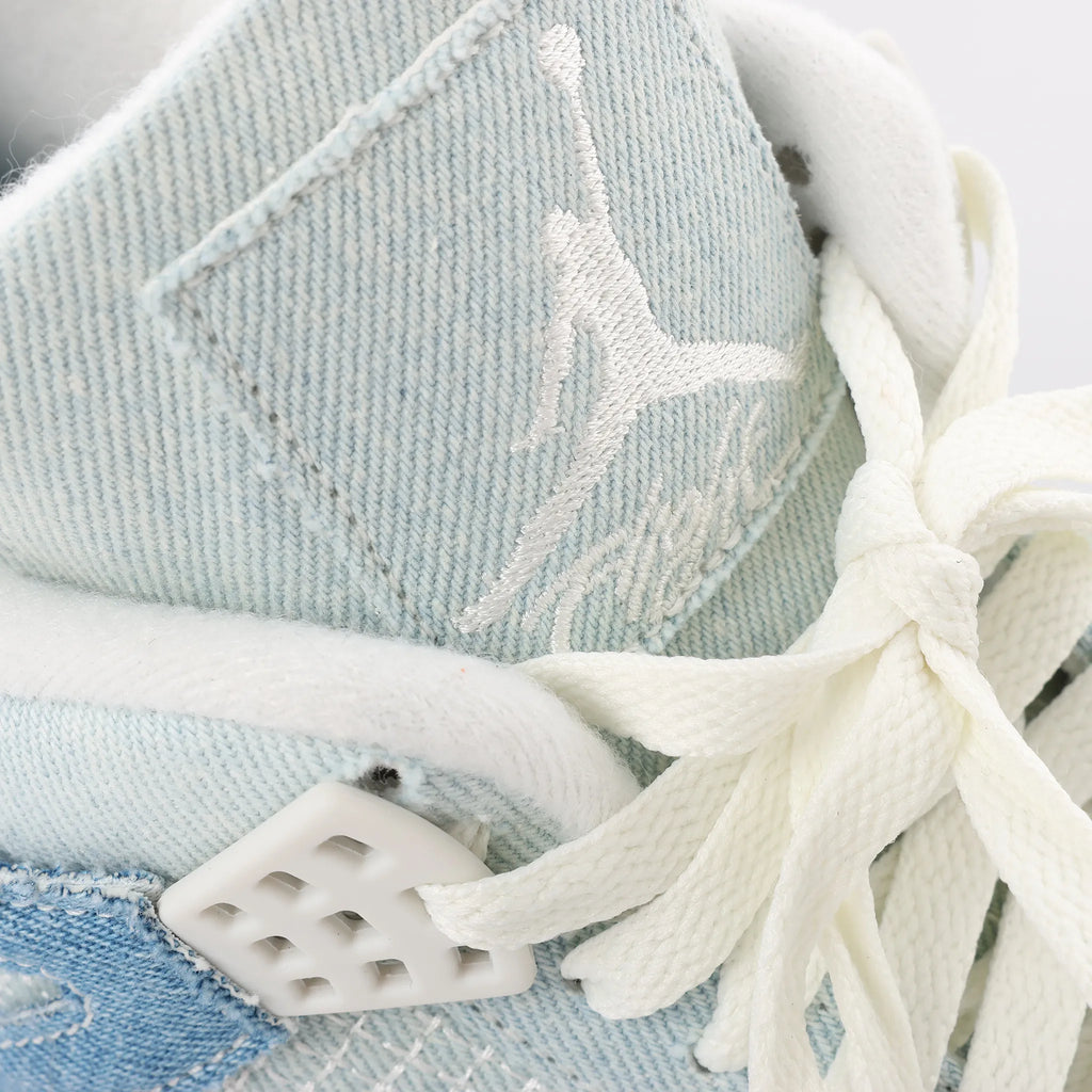 Nike Air Jordan 4 RETRO SP Fabric Sneakers in Blue x White IB6716-100, Size 44 EU