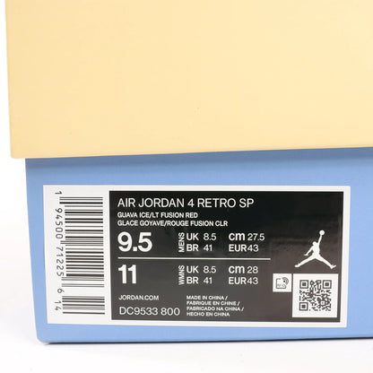 Nike AIR JORDAN 4 RETRO SP Suede Sneakers in Multicolor DC9533-800, Size 43 EU