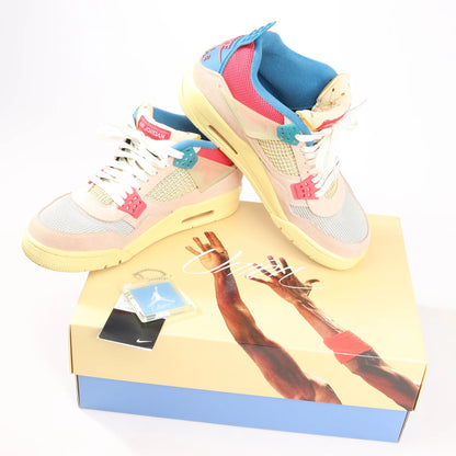 Nike AIR JORDAN 4 RETRO SP Suede Sneakers in Multicolor DC9533-800, Size 43 EU