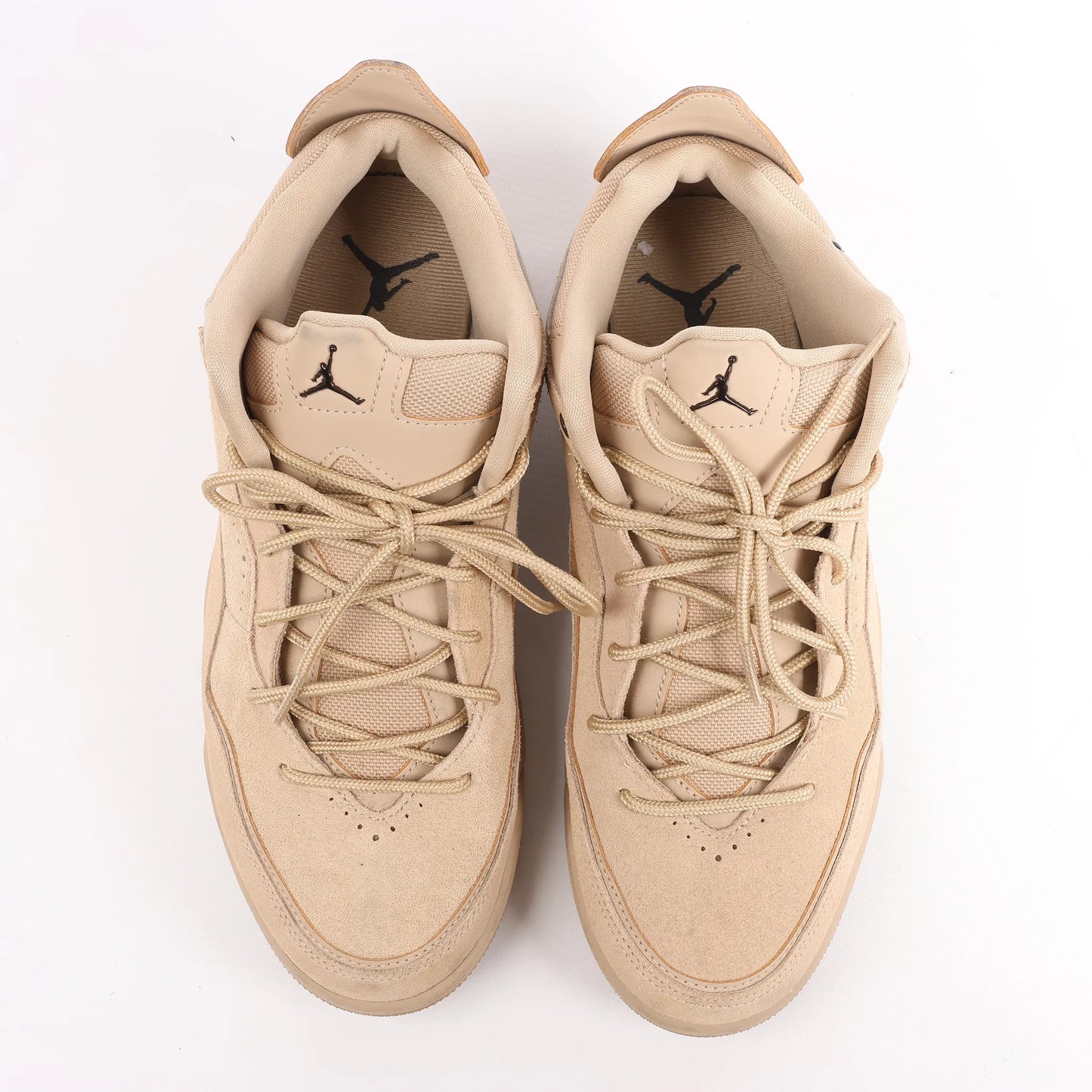 Nike JORDAN COURTSIDE Suede x Fabric Sneakers in Beige, Size 42.5 EU