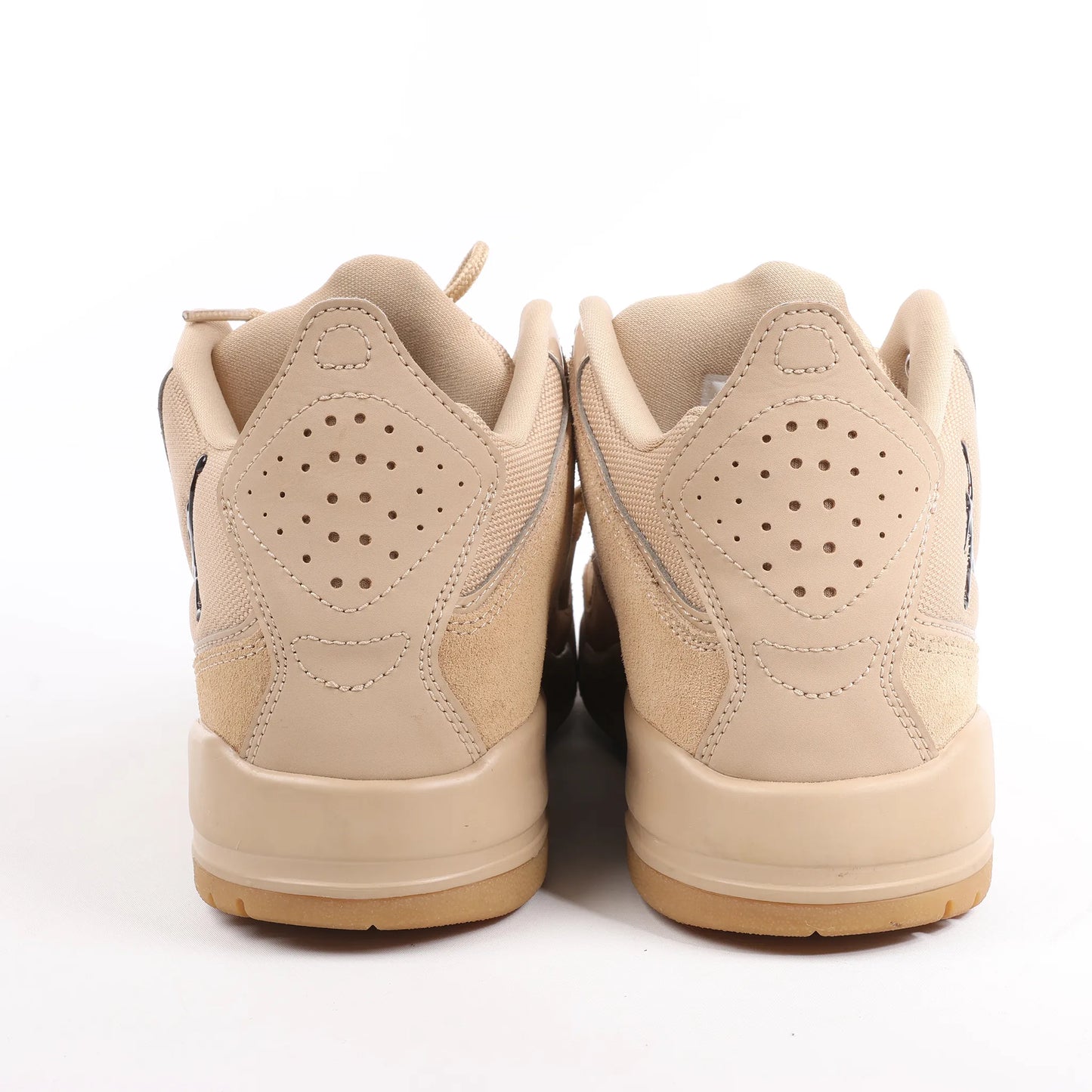 Nike JORDAN COURTSIDE Suede x Fabric Sneakers in Beige, Size 42.5 EU