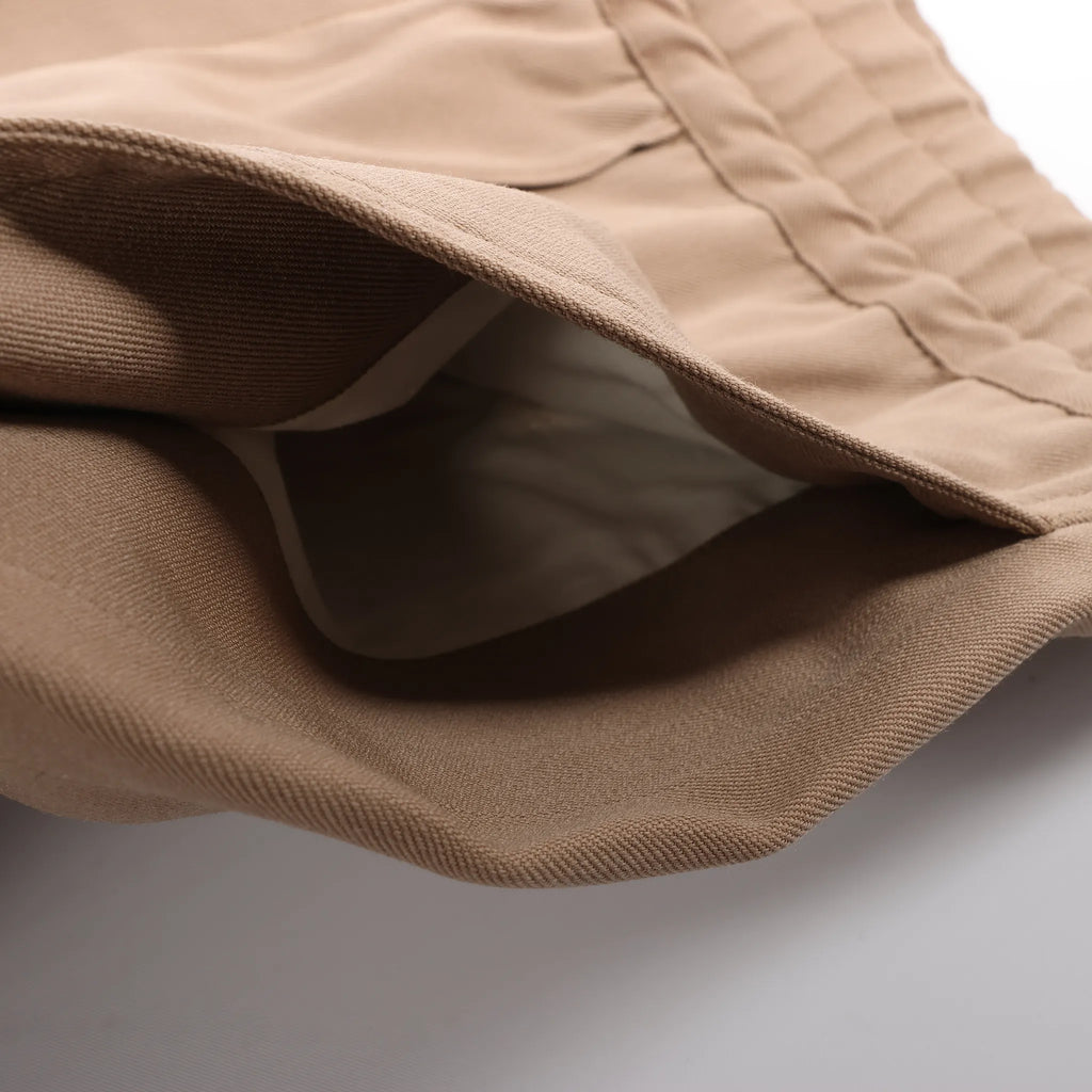OAMC Beige Elasticated Waist Straight-Leg Trousers, Size 48 EU