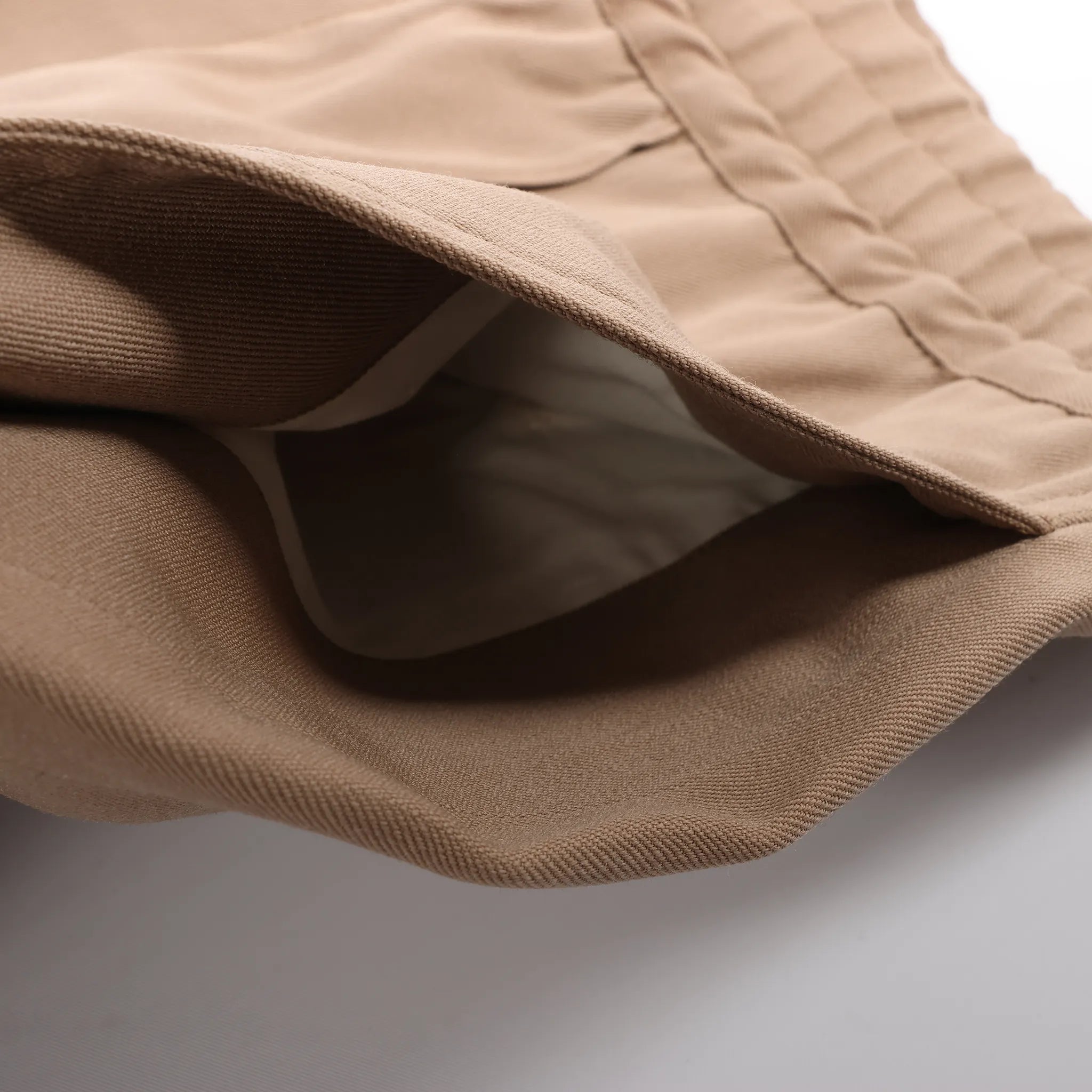 OAMC Beige Elasticated Waist Straight-Leg Trousers, Size 48 EU
