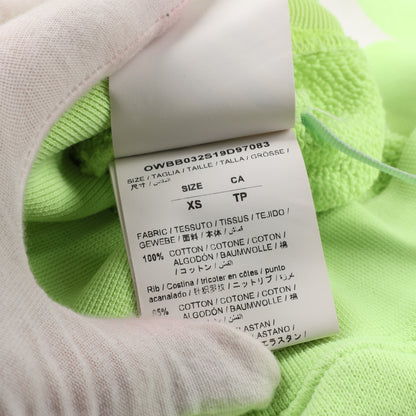 OFF-WHITE – Kapuzenpullover mit Pfeillogo in Limettengrün