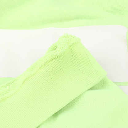 Sweat à capuche OFF-WHITE avec logo flèche vert citron