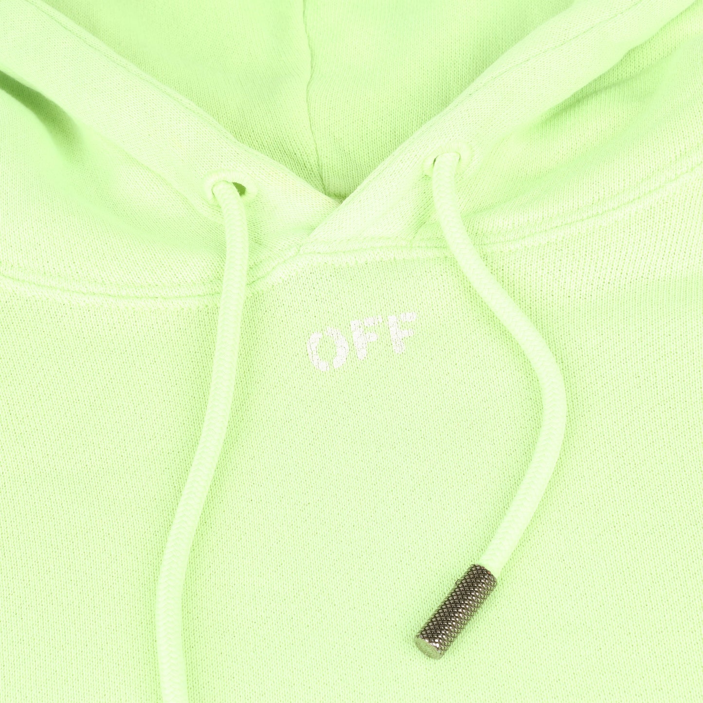 OFF-WHITE – Kapuzenpullover mit Pfeillogo in Limettengrün