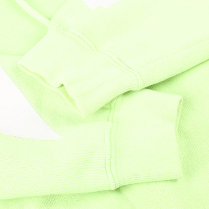 Sweat à capuche OFF-WHITE avec logo flèche vert citron