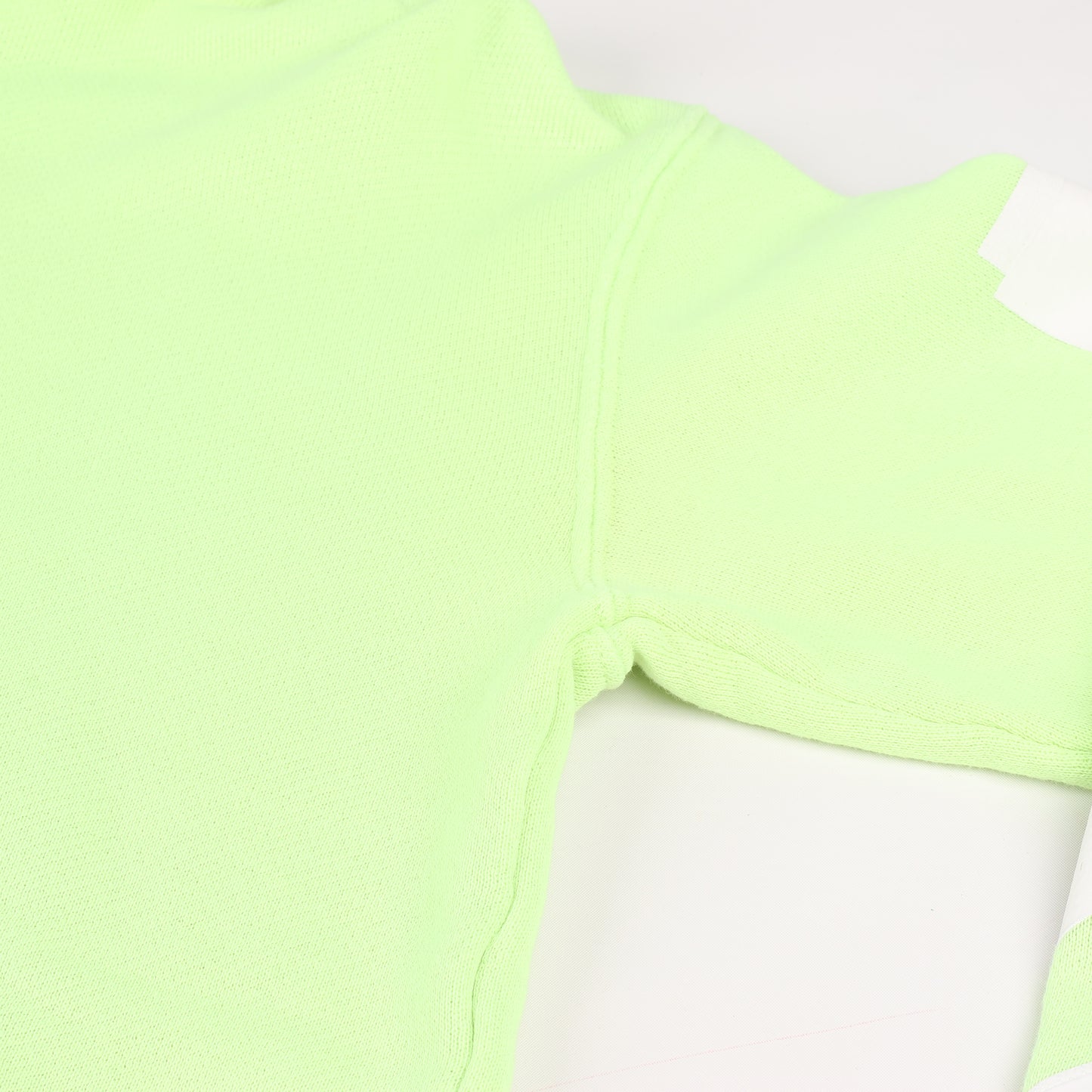 Sweat à capuche OFF-WHITE avec logo flèche vert citron