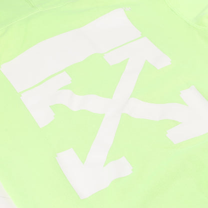 OFF-WHITE – Kapuzenpullover mit Pfeillogo in Limettengrün