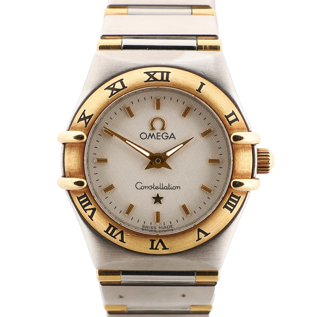 Omega Constellation 1362.30 58366585 SS QZ Watch with Beige Dial