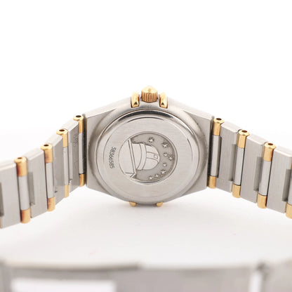 Omega Constellation 1362.30 58366585 SS QZ Uhr mit beigem Zifferblatt