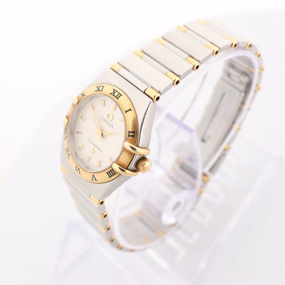 Omega Constellation 1362.30 58366585 SS QZ Uhr mit beigem Zifferblatt