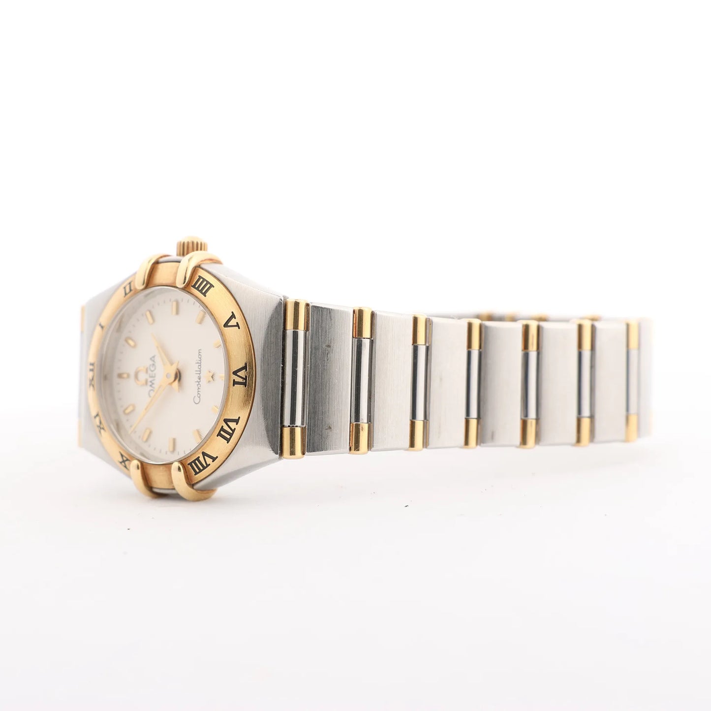 Omega Constellation 1362.30 58366585 SS QZ Uhr mit beigem Zifferblatt