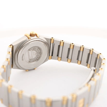 Omega Constellation 1362.30 58366585 SS QZ Uhr mit beigem Zifferblatt