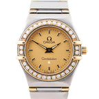 Omega Constellation 1267.10 56067311 SS x YG QZ Watch with Champagne Dial