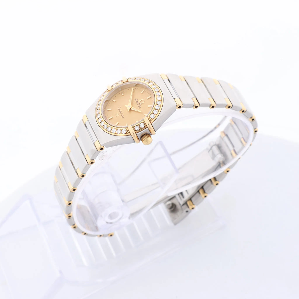 Omega Constellation 1267.10 56067311 SS x YG QZ Watch with Champagne Dial