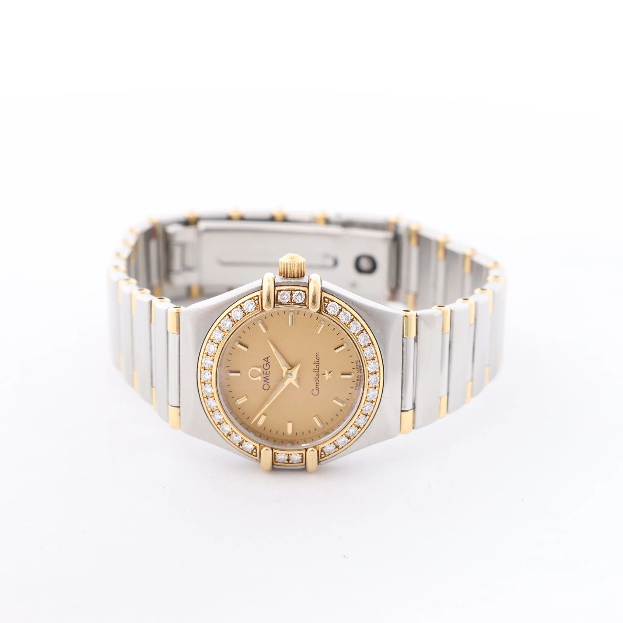 Omega Constellation 1267.10 56067311 SS x YG QZ Watch with Champagne Dial