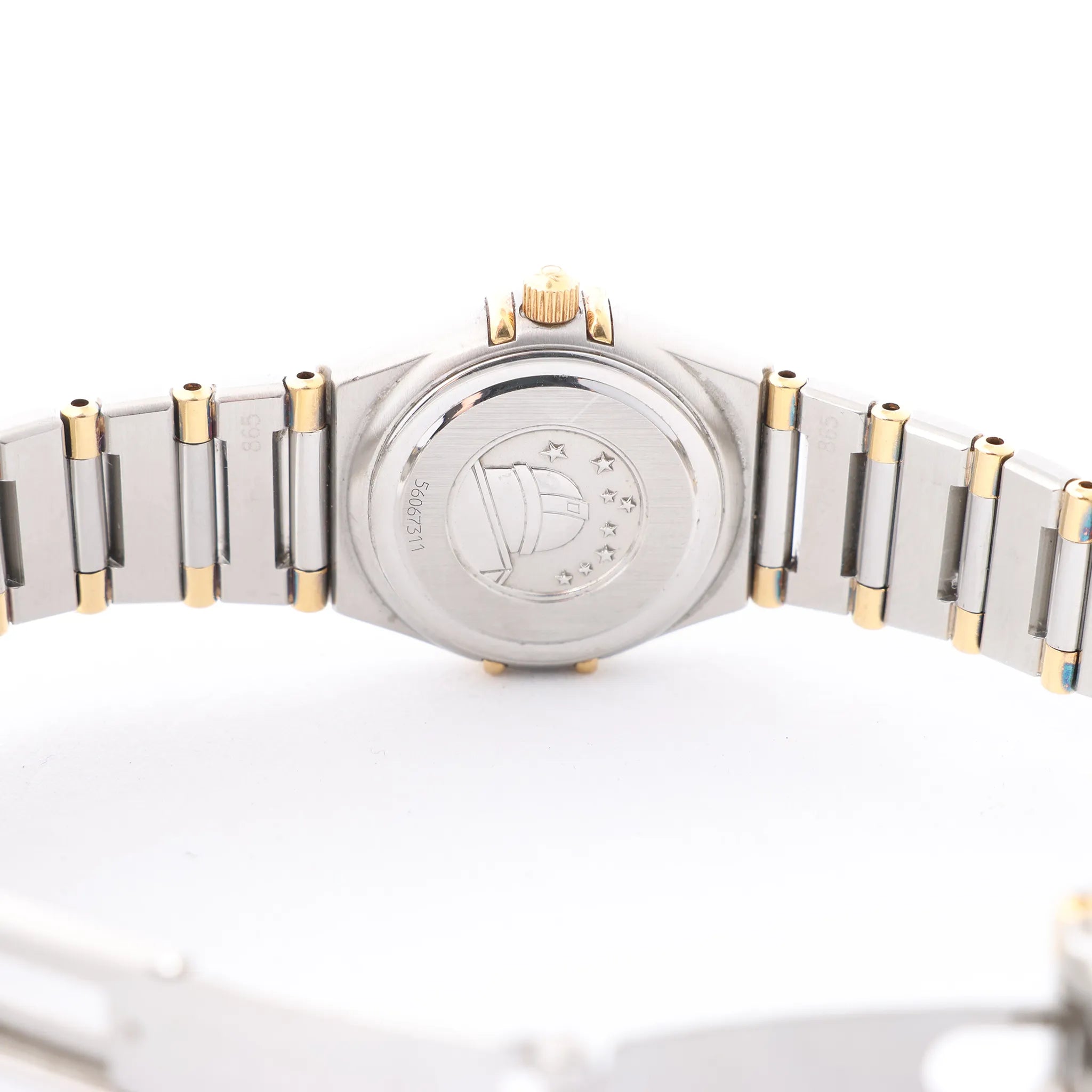 Omega Constellation 1267.10 56067311 SS x YG QZ Watch with Champagne Dial