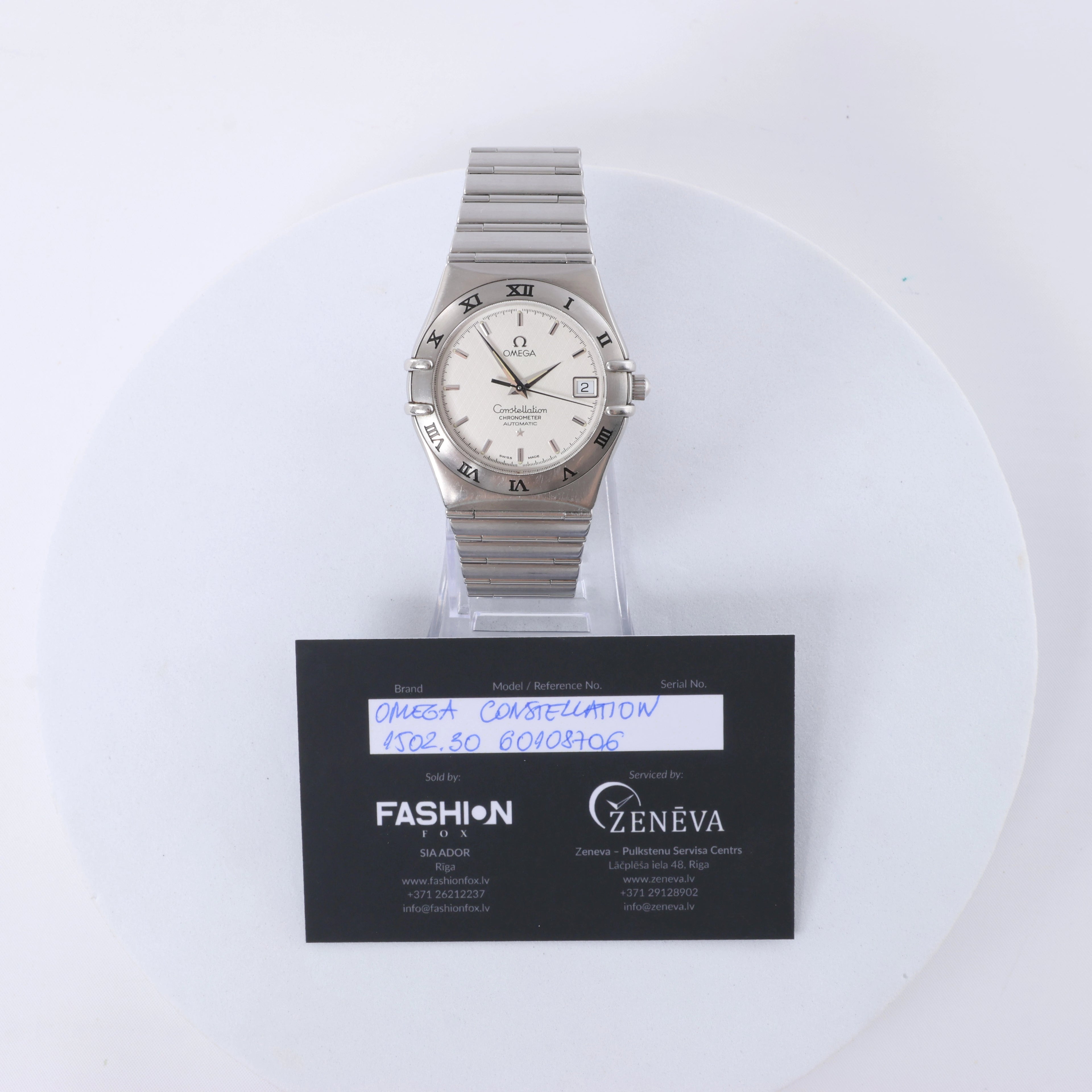 Omega Constellation 1502.30 Automatic Wristwatch Silver Dial