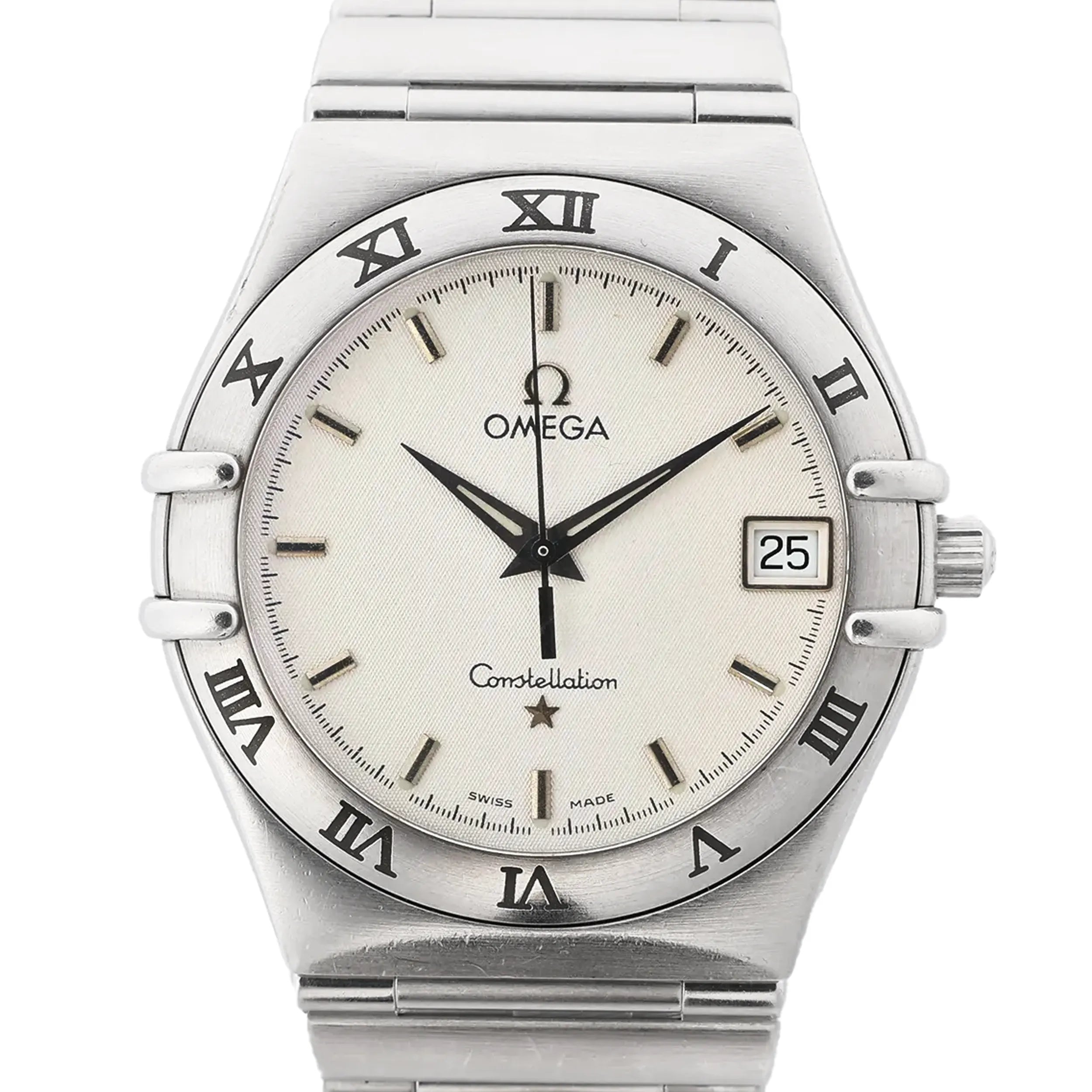 Omega Constellation 1512.30 56246591 SS QZ Watch with Beige Dial