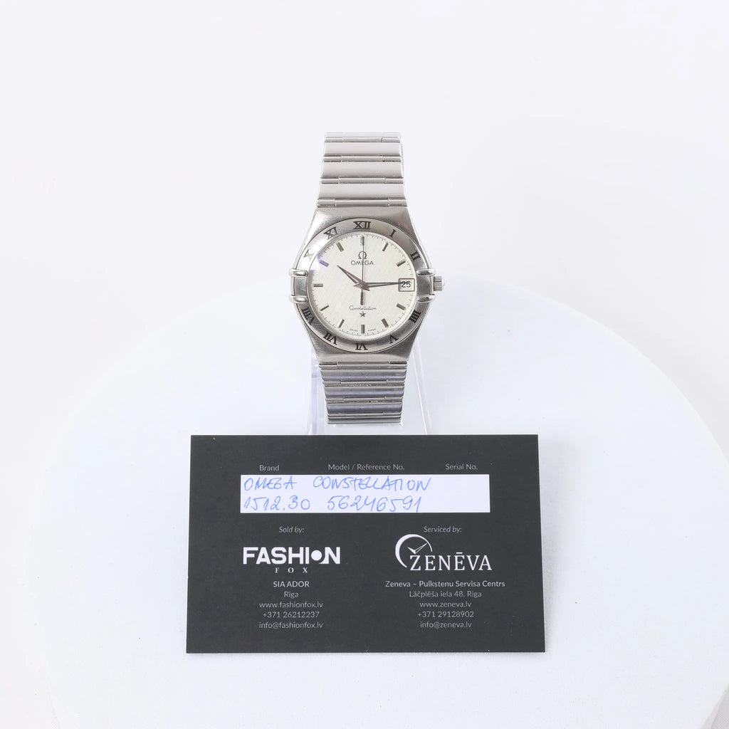 Omega Constellation 1512.30 56246591 SS QZ Watch with Beige Dial