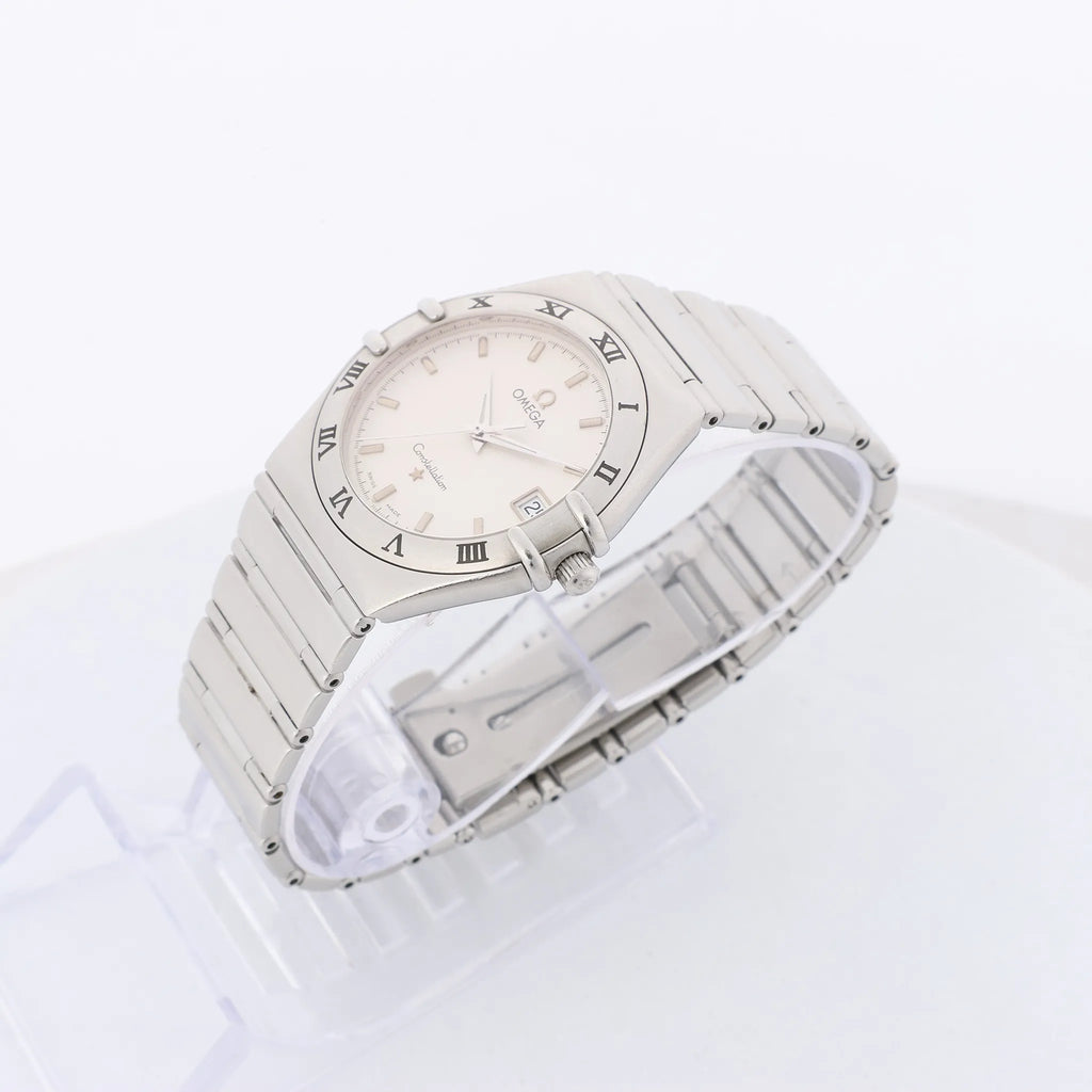 Omega Constellation 1512.30 56246591 SS QZ Watch with Beige Dial