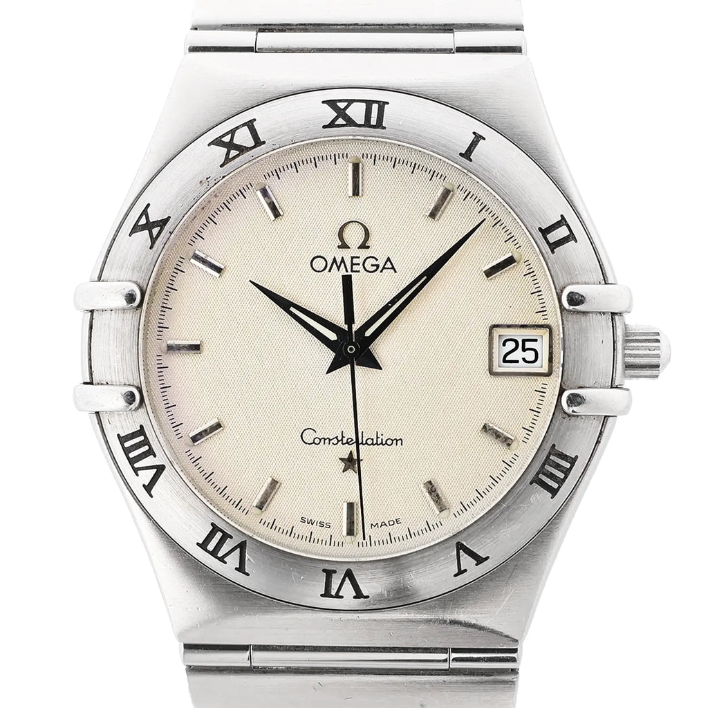 Omega Constellation 1512.30 57330974 SS SS QZ Watch with Beige Dial