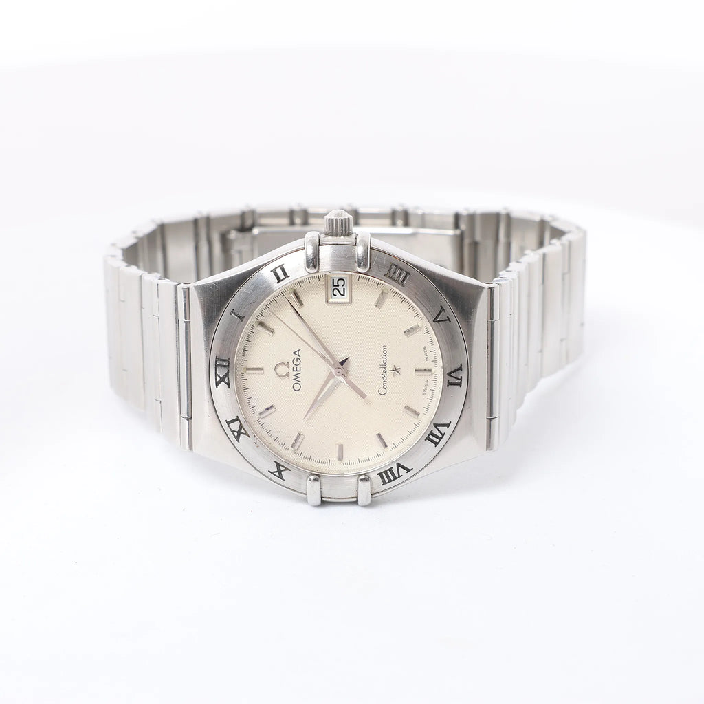 Omega Constellation 1512.30 57330974 SS SS QZ Watch with Beige Dial