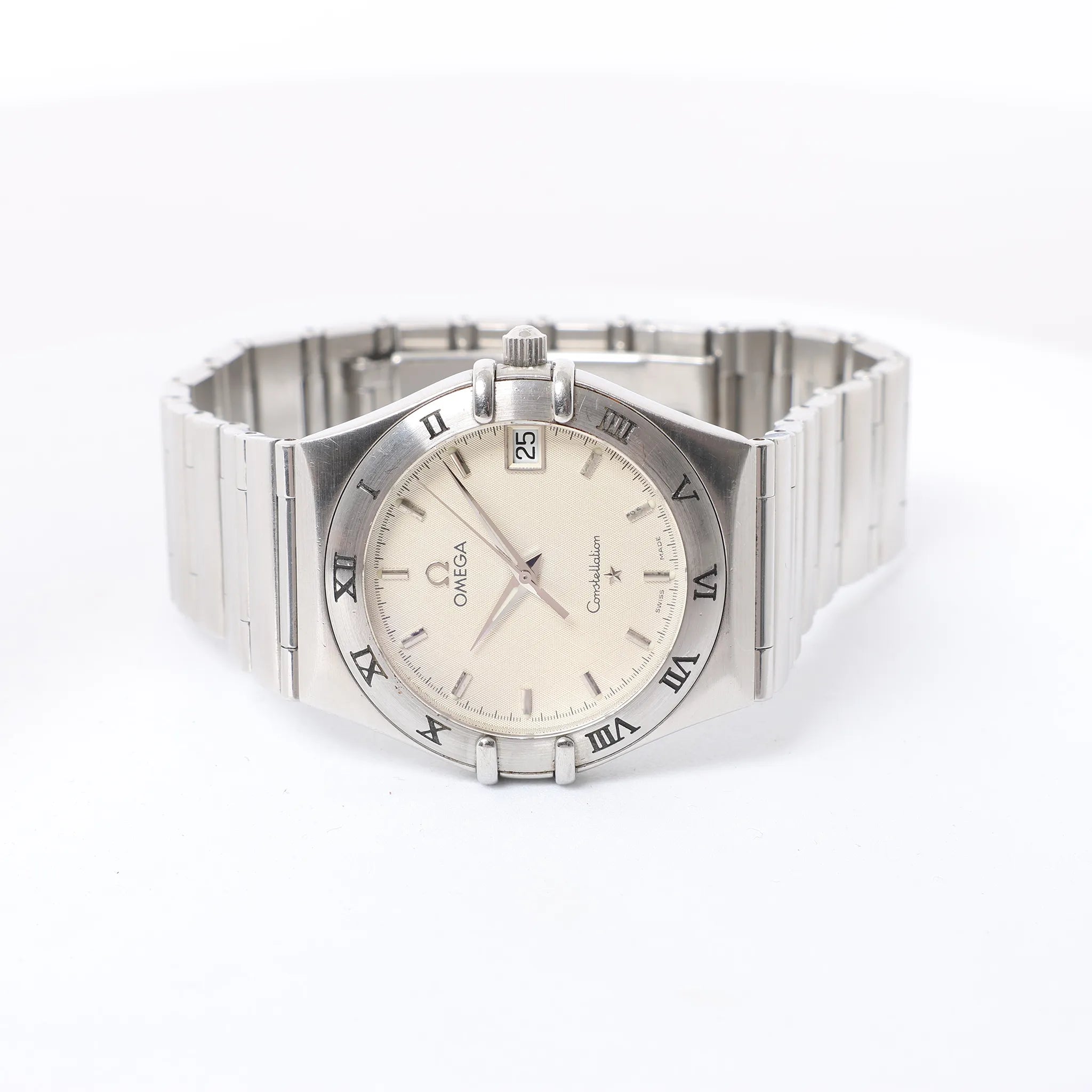 Omega Constellation 1512.30 57330974 SS SS QZ Watch with Beige Dial