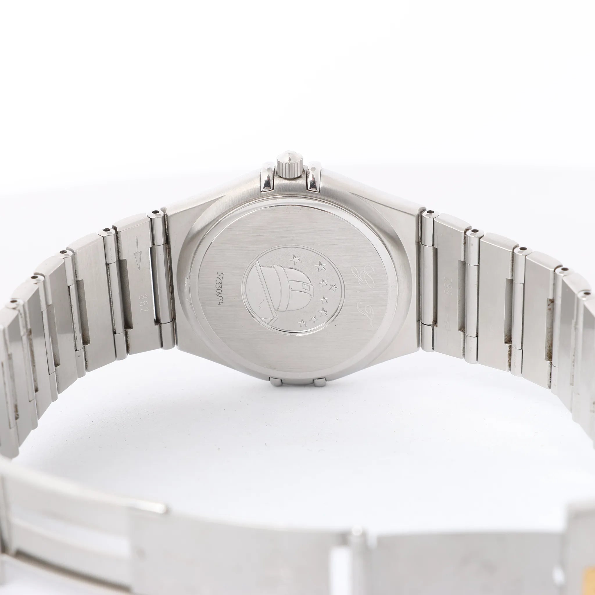 Omega Constellation 1512.30 57330974 SS SS QZ Watch with Beige Dial