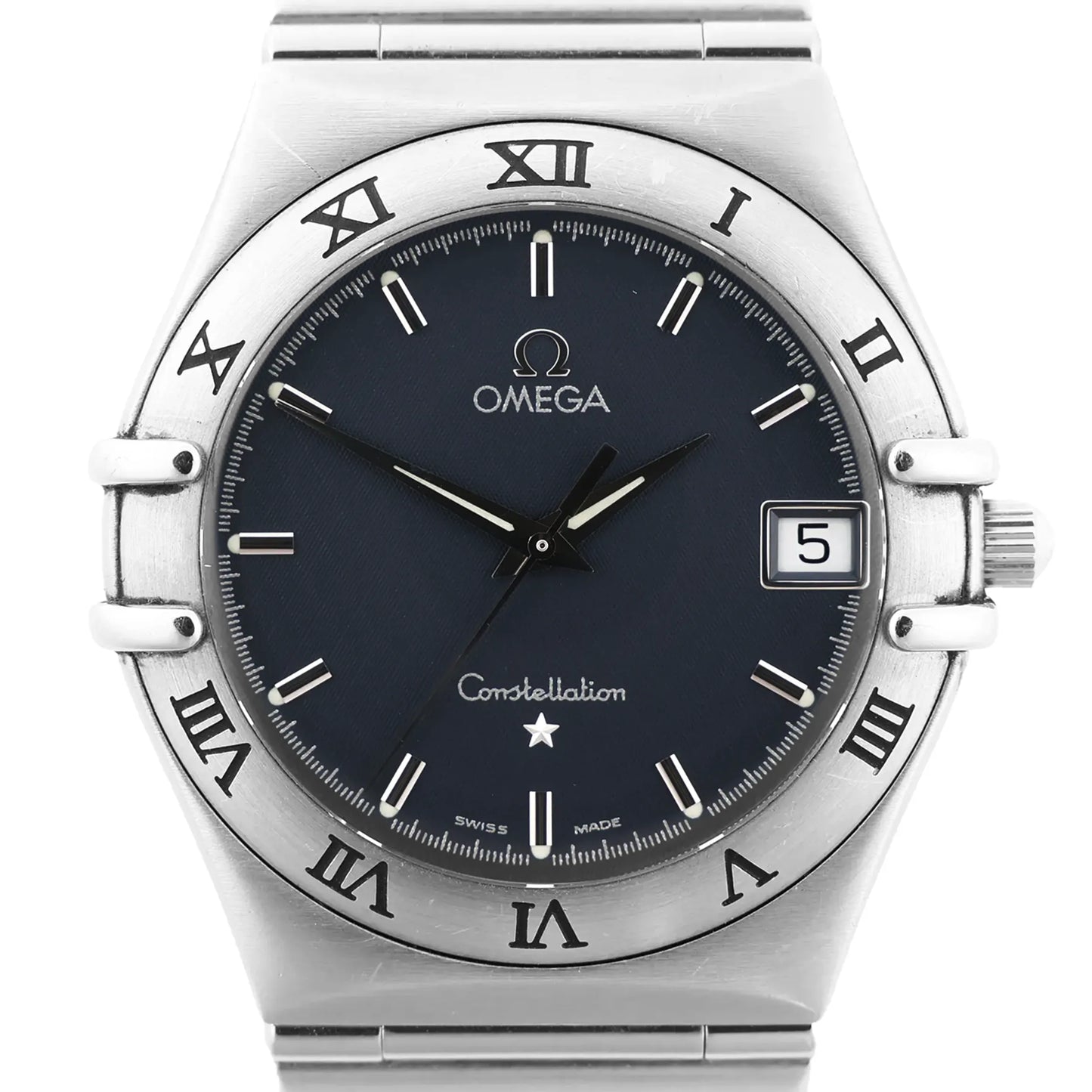 Omega Constellation 1512.40 58341032 SS SS QZ Watch with Gray Dial