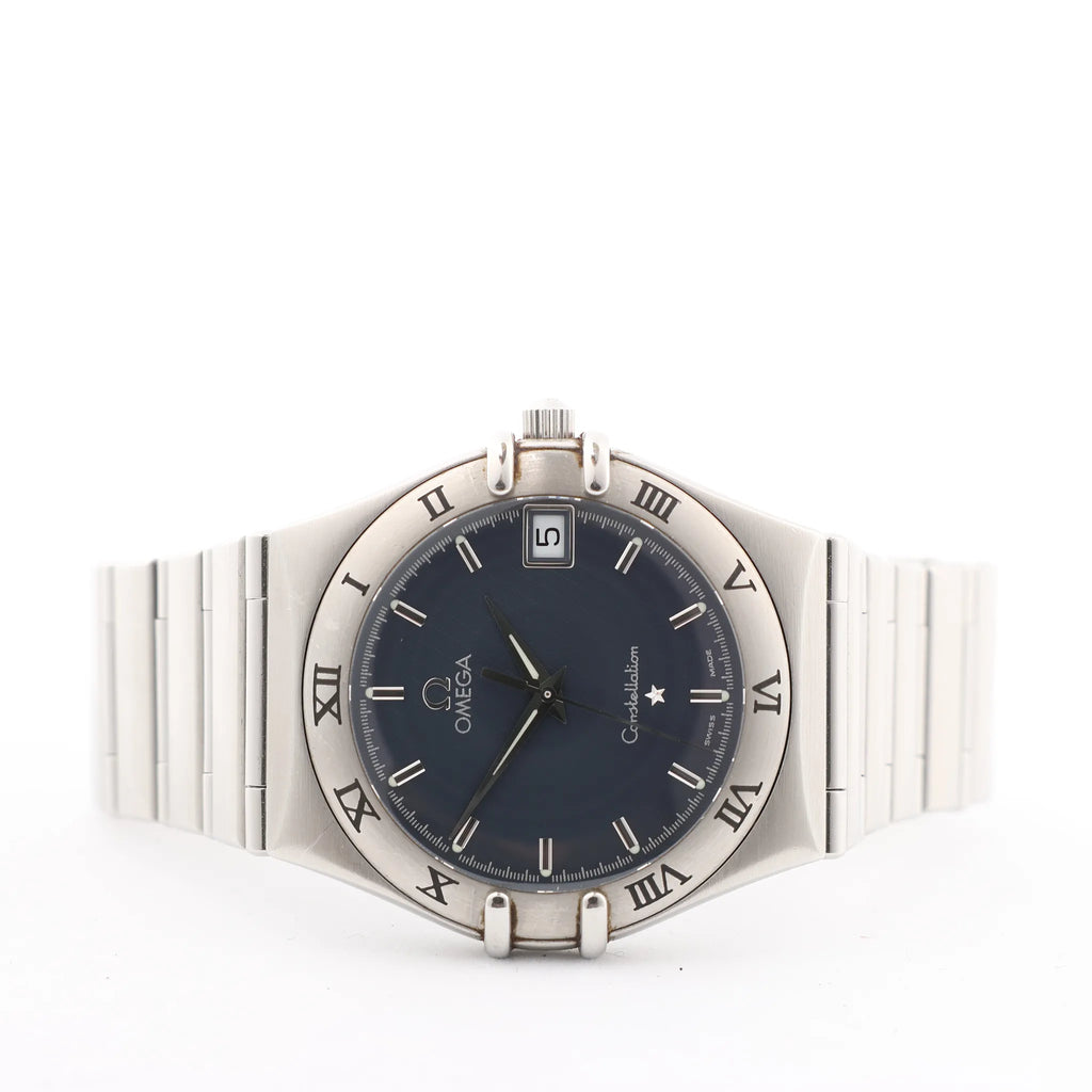 Omega Constellation 1512.40 58341032 SS SS QZ Watch with Gray Dial